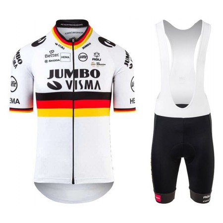 Fietskleding (Fietsshirt + Korte Koersbroek) 2021 Team Jumbo–Visma N003